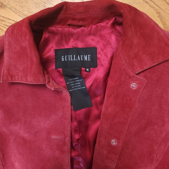 Guillaume Red Suede Jacket - Picture 2 of 8